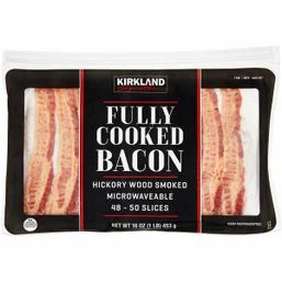 KS Fully-Cooked Bacon, Hickory Wood Smoked, 1 lb