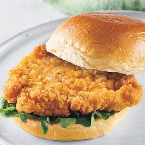 Breaded Breast Filets 4 oz., Fully Cooked, 10 lbs.