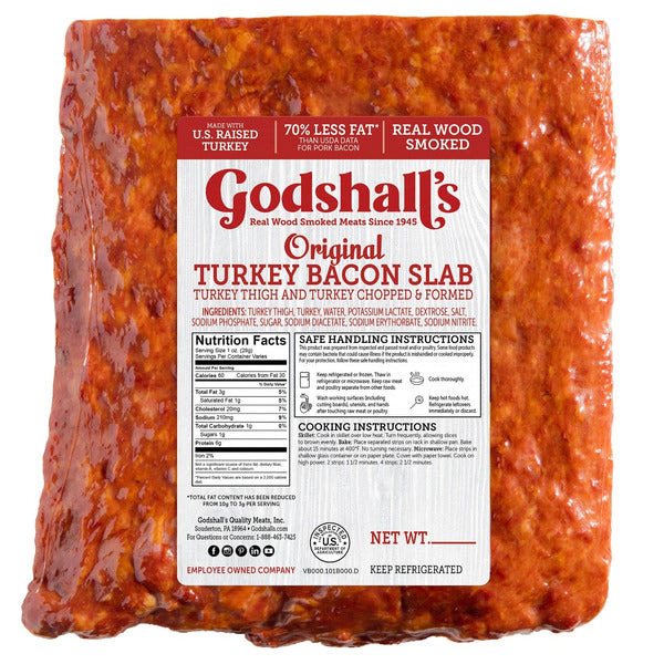 Godshalls - Turkey Bacon Slab 6 LBS