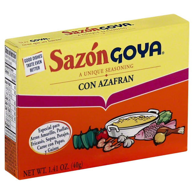 GOYA Sazon with Azafran Seasoning, 1.41 oz