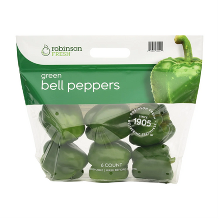 SWEET GREEN BELL PEPPERS 6 CT