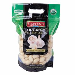 Organic Peeled Garlic, 3 lbs