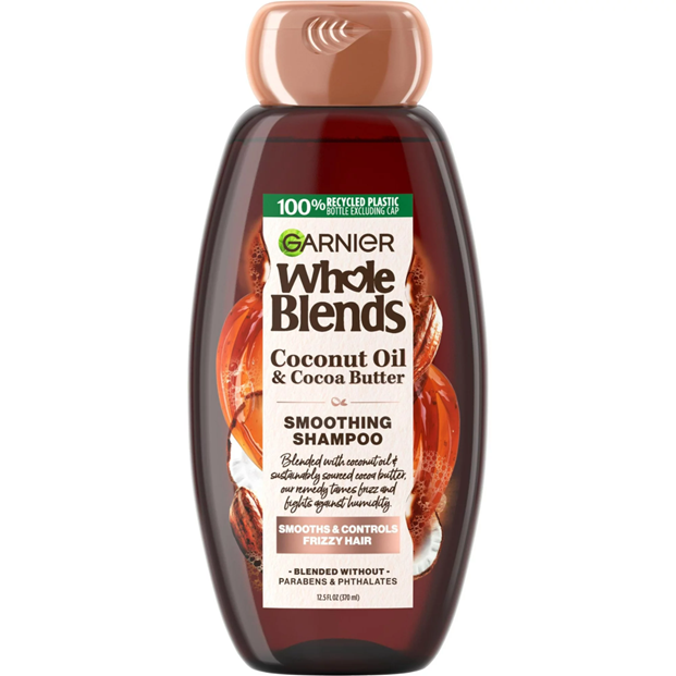 Garnier Whole Blends Smoothing Shampoo with Coconut Oil & Cocoa Butter  12.5 fl. oz