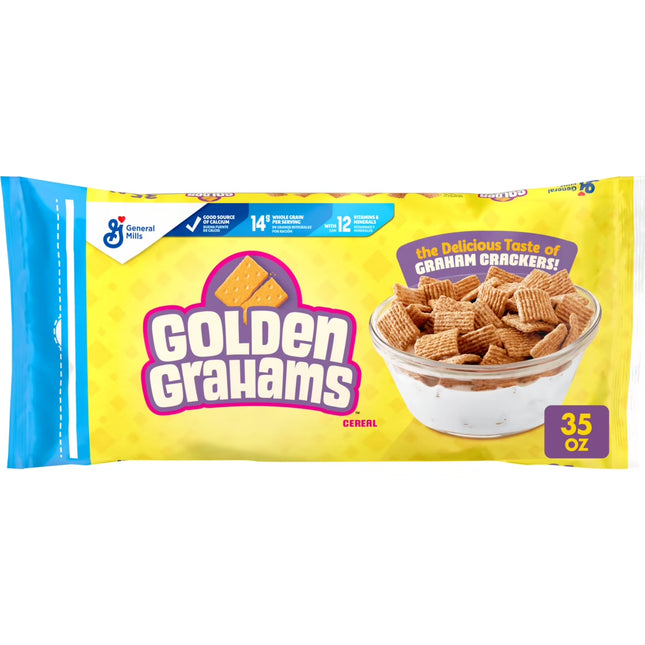 Golden Grahams Breakfast Cereal, Graham Cracker Taste,35 oz