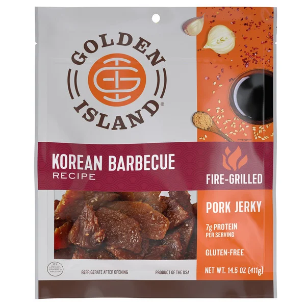 Golden Island Korean BBQ Pork Jerky, 14.5 oz