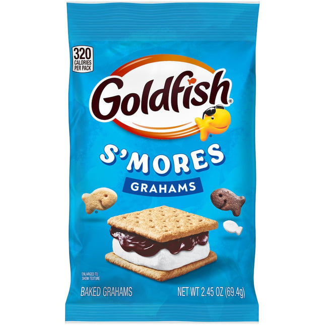 Goldfish Grahams S'mores Baked Grahams Snack Crackers, 2.45 Oz Bag