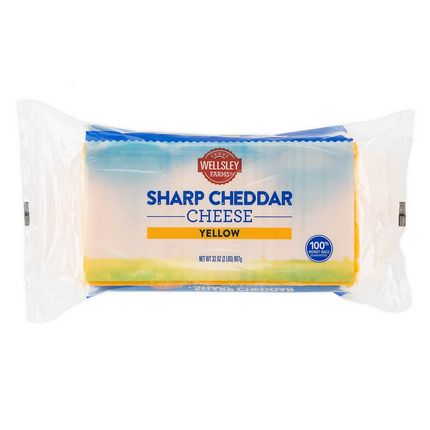 Gourmet Block Cheese Sharp Yellow Cheddar 32 OZ