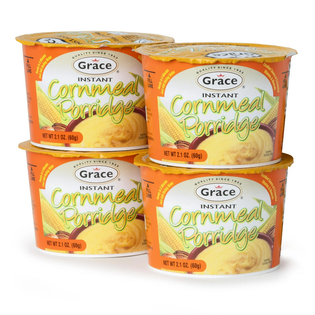 Grace Porridge, Instant, Cornmeal 4 Pack