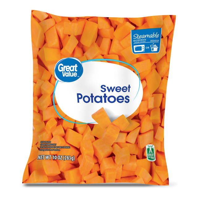 Great Value Sweet Potatoes, 10 Oz (Frozen)
