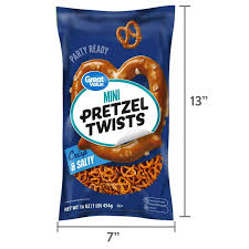 Great Value Mini Pretzel Twists, 16 oz