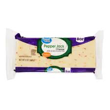 Great Value Pepper Jack Block Cheese, 8 Oz Chunk