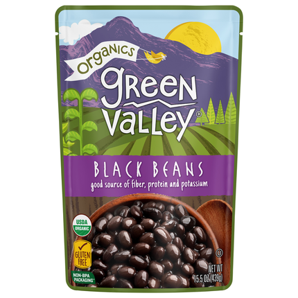 Green Valley Organic Black Beans 15.5 oz