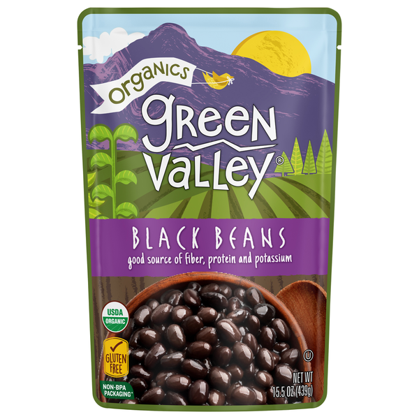 Green Valley Organic Black Beans 15.5 oz