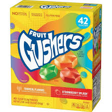 Gushers Strawberry Splash and Tropical Flavor Fruit Snacks, 42 ct.