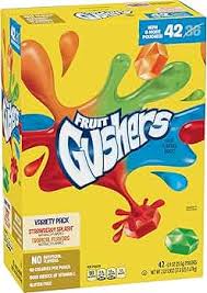 Gushers Strawberry Splash and Tropical Flavor Fruit Snacks, 42 ct.