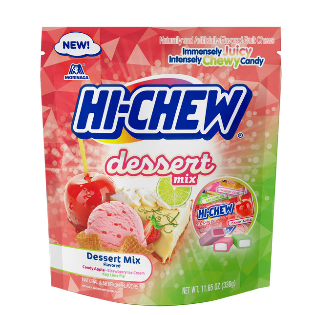 HI-CHEW Dessert Mix Chewy Candy, 11.65 oz, Stand up Pouch