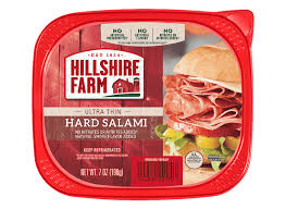 Hillshire Farm Ultra Thin Sliced Hard Salami Deli Lunch Meat, 7 Oz Plastic Tub