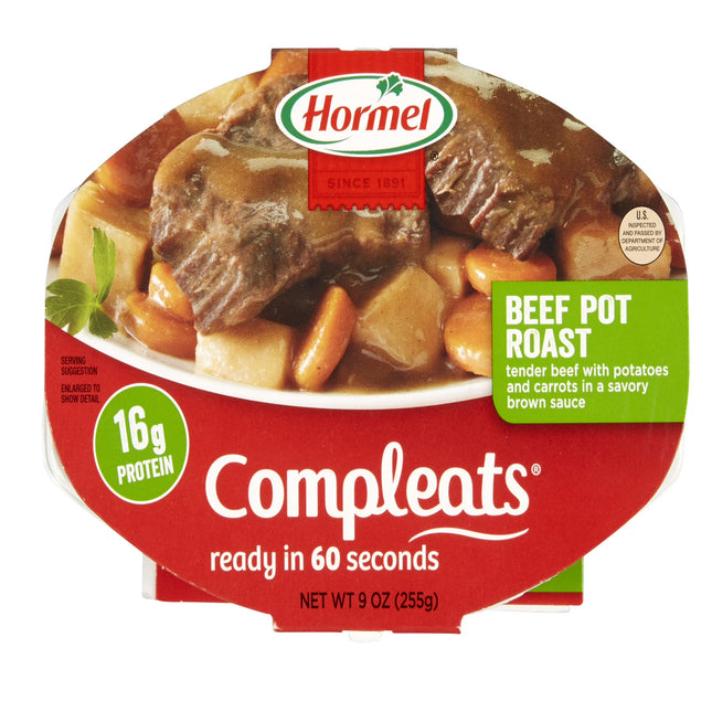 HORMEL COMPLEATS Beef Pot Roast, W/ Potato & Carrot 2-9 oz Pk