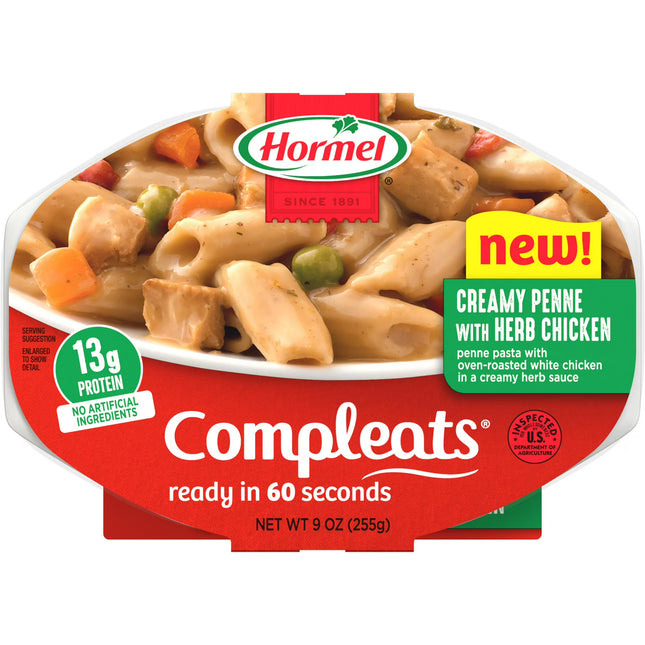 HORMEL COMPLEATS Italian Chicken and Penne Pasta 2- 9 oz Pk