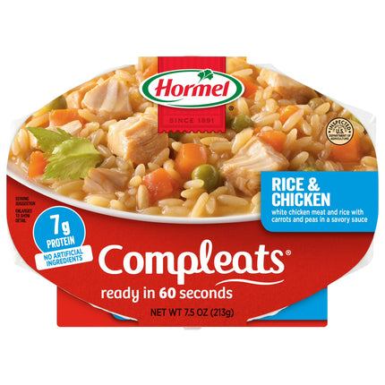 HORMEL COMPLEATS Rice and Chicken, 2-7.5 oz  Pk