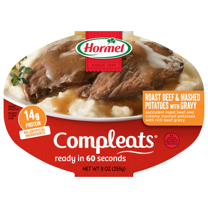 HORMEL COMPLEATS Roast Beef & Mashed Potatoes,2- 9 oz PK