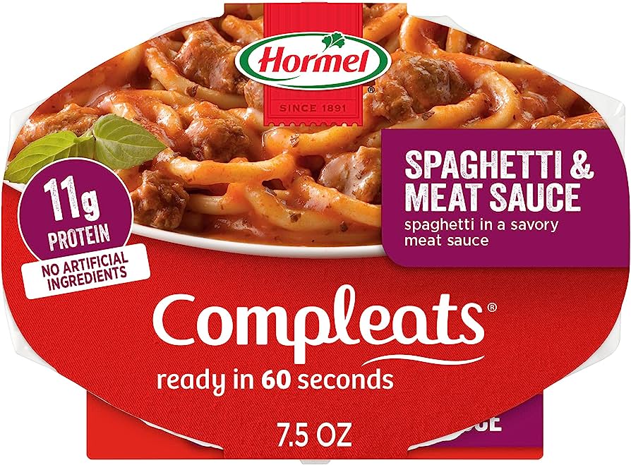 HORMEL COMPLEATS Spaghetti & Meat Sauce Microwave Tray, 7.5 oz