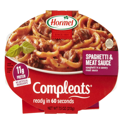 HORMEL COMPLEATS Spaghetti & Meat Sauce, 2-7.5 oz Pk