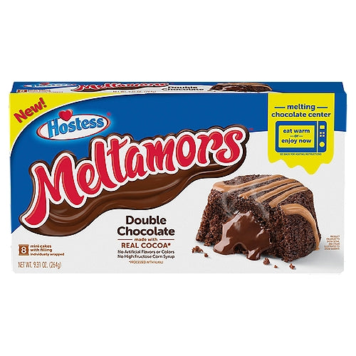 HOSTESS Chocolate Creamy Caramel Meltamors, Melting Caramel Center - 8 count, 9.31 oz