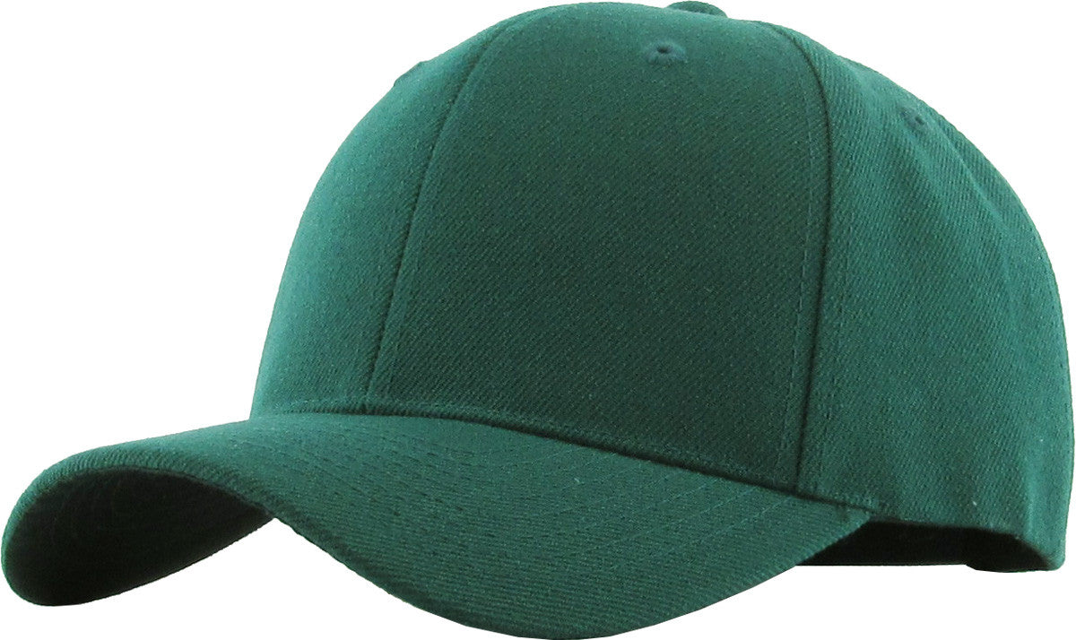 CURVED VELCRO Baseball Cap H. Green