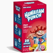 Hawaiian Punch Fruit Juicy Red, on-the-Go Packets, Powdered Drink Mix, 20 Ct Packets,
