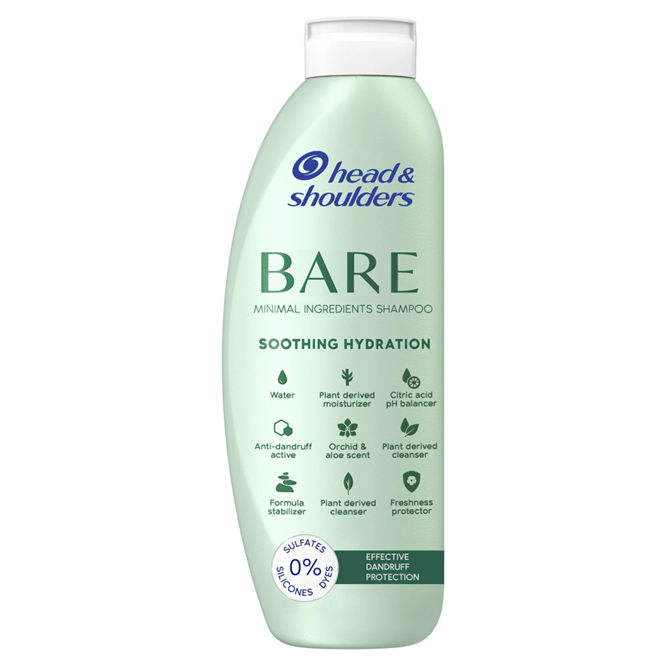 Head & Shoulders BARE Soothing Hydration Dandruff Shampoo, Anti-Dandruff, 13.5 oz