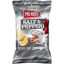 Herr's Salt & Pepper Potato Chips, 2.9 oz.