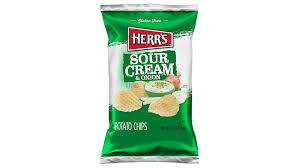 Herr's Sour Cream & Onion Flavored Potato Chips 2.25 oz