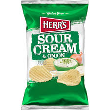 Herr's Sour Cream & Onion Flavored Potato Chips 2.25 oz