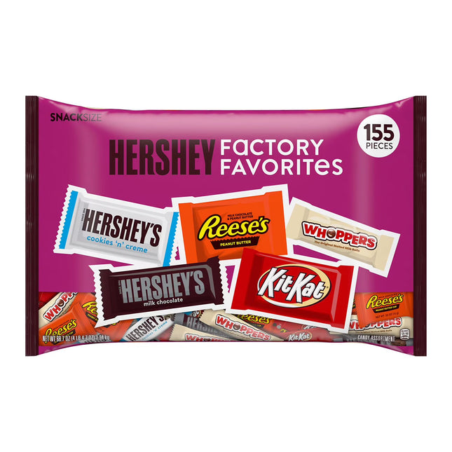 Hershey Assorted Flavored Candy Bulk Bag, 155 ct.