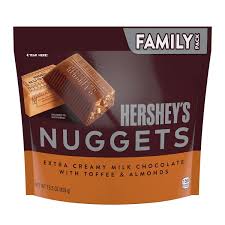 Hershey's Nuggets Milk Chocolate, Toffee and Almonds Candy, Family Pack 15.5 oz