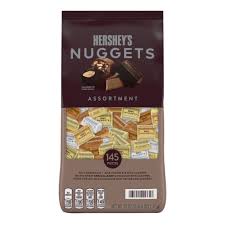 Hershey's Nuggets Snack Size Milk & Dark Chocolate Candy Bars, 145 pk./52 oz.