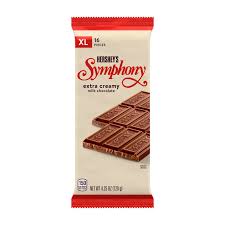 Hershey's Symphony Milk Chocolate XL Candy, Bar 4.25 oz