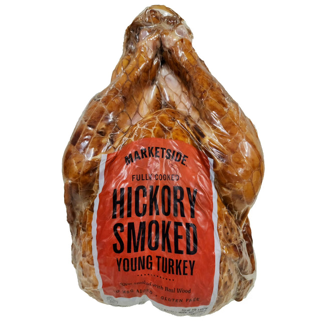 Whole Hickory Smoked Young Turkey, Fully Cooked  9 LBS  )INCLUDED  SWEET POTATO, 1 PK TURKEY GRAVY AND 1 BOX STOVE TOP STUFFING
