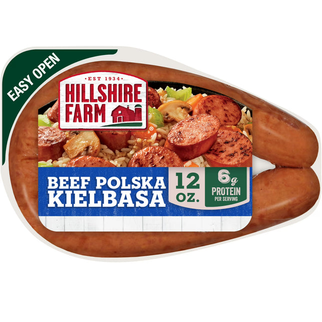 Hillshire Farm Beef Polska Kielbasa Smoked Sausage, 12 Oz