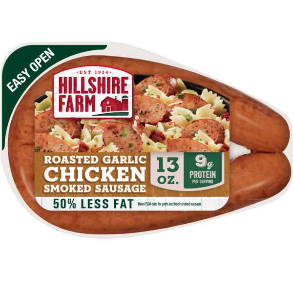 Hillshire Farm Chicken Smoked Sausage Roasted Garlic 13 oz Pork free