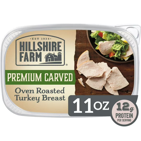 Hillshire Farm Premium Carved Oven Roasted Turkey Breast Deli Lunch Meat, 11 oz
