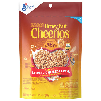 Honey Nut Cheerios Cereal, 3.5 oz. Pouches