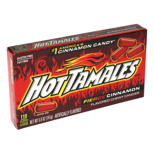 Hot Tamales Fierce Cinnamon Flavored Chewy Candies, 5-oz