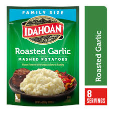 Idahoan Roasted Garlic Mashed Potatoes Family Size, 8 Oz
