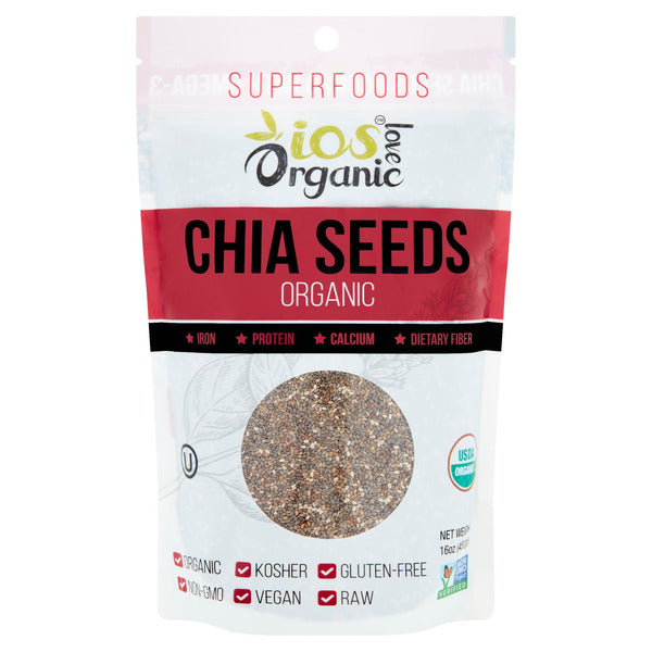Ios Love Organic Superfoods Organic Chia Seeds 16 oz