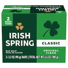 Irish Spring Classic Original Clean Deodorant Soap Bars, 2-ct. Box