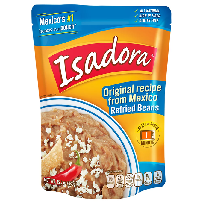 Isadora Refried Beans, 15.2 Oz