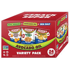 Jackson's Sea Salt Variety Pack, Sweet Potato Chips, 24 ct