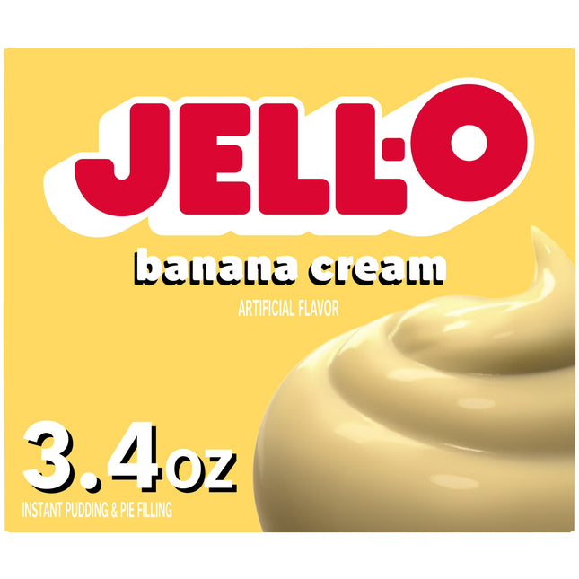 Jell-O Banana Cream Instant Pudding Mix & Pie Filling, 3.4 oz.
